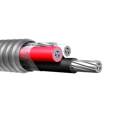 NASSAU 100' 6/3 Type MC Aluminum Conductor Metal Clad Cable 600V