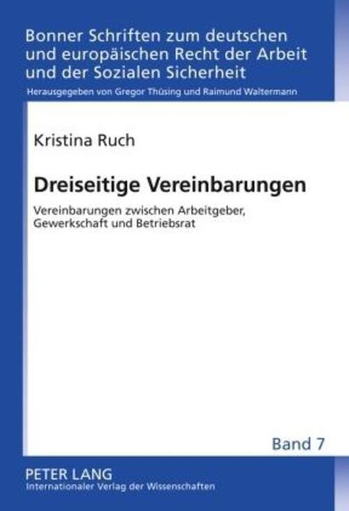 Thumbnail - Kristina Ruch | Dreiseitige Vereinbarungen | Buch | Deutsch (2010) |
