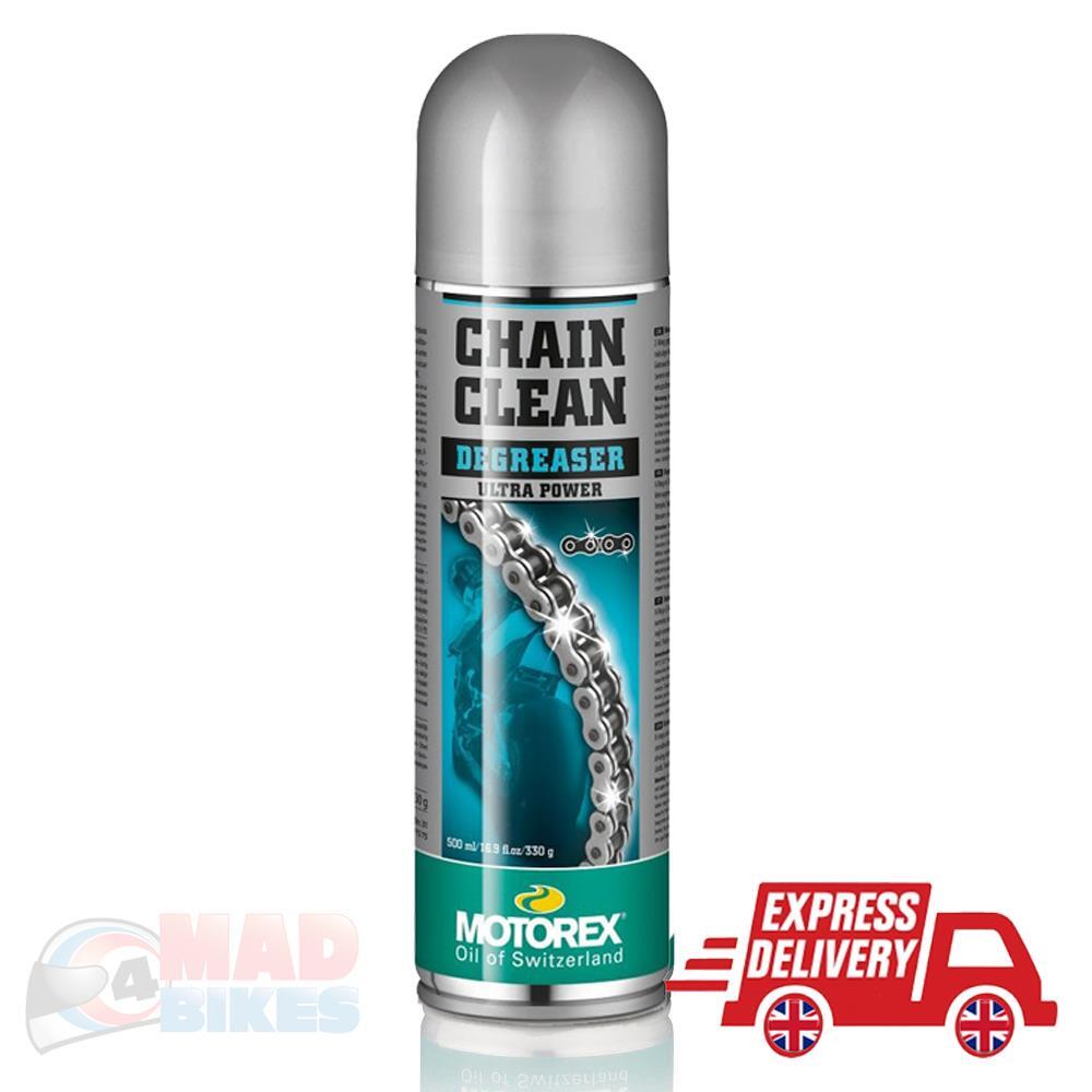 Motorex Motorcycle Bike Chain Clean / Cleaning - 500ml Aerosol / Spray