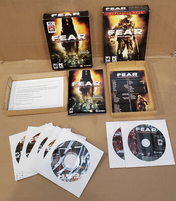 FEAR + F.E.A.R. Extraction Point - PC Games Complete In Box w/ Manual
