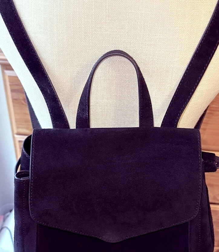 G🖤 подлинный Loeffler Randall кожаный рюкзак cuoio vachettta черная замша - Изображение 3 из 4