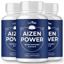 (3 Pack) Aizen Power, Aizen Power Male Enhancement Supplement (180 Capsules)
