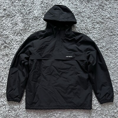 Windbreaker Black Pullover Coat Longo Jacket BLACK Men Volcom EU