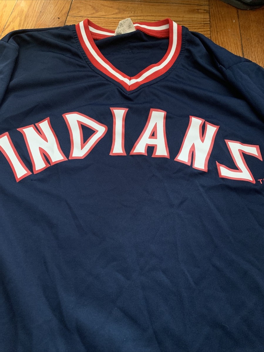 MLB クリーブランドインデアンズ時代　バッティングジャージ Lサイズ Blue Cleveland Indians 1970's Promo Jersey SGA - XL MLB Guardians