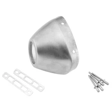 FMF Racing End Cap for Powercore 4 & Q4 Hex - Stainless Steel 040676
