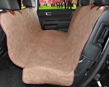 Pet Car Seat Cover Hammock for Dog Cat Suede Quilted Waterproof SUV Van Back