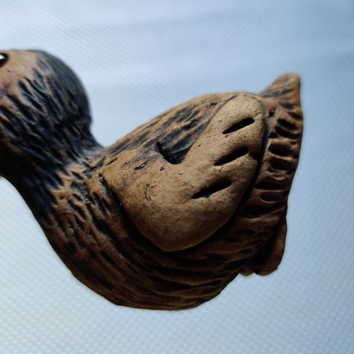 Statua scultura uccellino affamato HW Harry Whyte vintage ceramica australiana firmata vintage - Foto 6 di 10