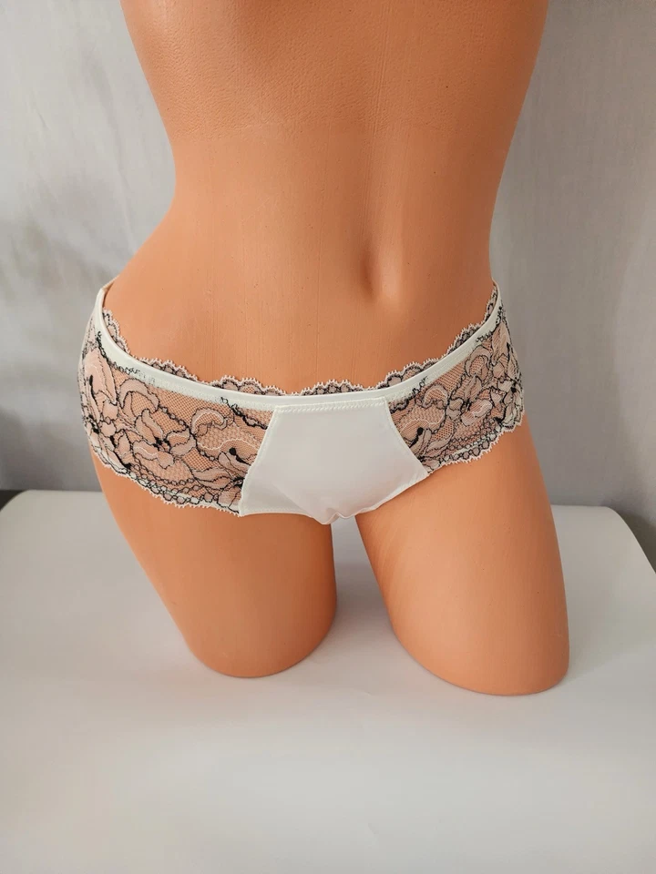 Panty Chantelle Inserciones de Encaje Sedoso Blanco Talla S EE. UU. / 38 UE NUEVO SIN ETIQUETAS Foto 2 de 4