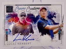 Lucas Herbert 2025 Panini Impeccable LIV Golf No.CC-LH #10/24 Autographed Card