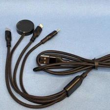 Travel 4 in 1 iWatch & iPhone Androids Charger Multi Charging Cable