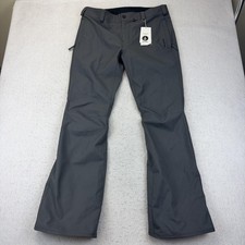 Volcom Snowboard Pants Mens Large Gray Klocker Tight Fit 15K Shell Ski