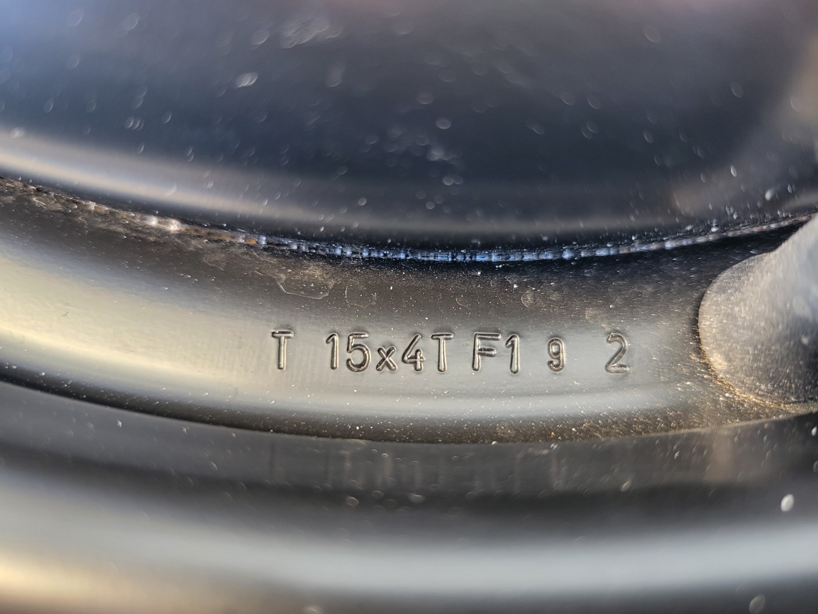 Orginal Michelin 125/70/15 Spare Tire Black Cover Chrysler Maserati TC 89 90 91 