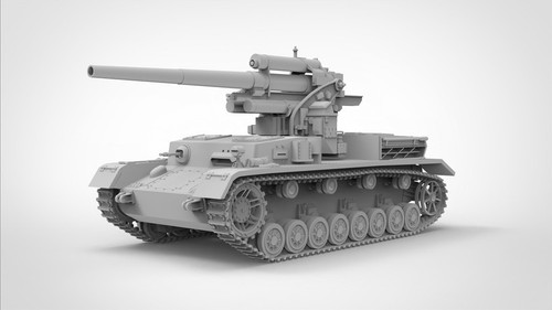 3D Printing 1/72 Germany Panzer IV 88 mm Flak 36 anti-aircraft gun Unpainted - Picture 5 of 5
