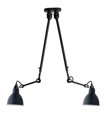  DCW - Lampe Gras N302 Deckenleuchte Doppelt Matt Schwarz