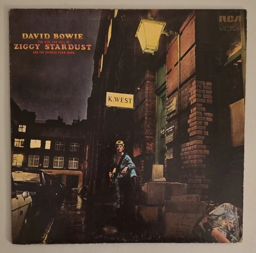 David Bowie  Ziggy Stardust  Vintage Vinyl LP Record VG+ With Insert  Starman
