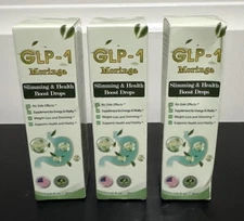 3X GLP-1 Moringa Slimming & Health Boost Drops Liquid 90 ml (1.0 fl oz/30 ml ea)