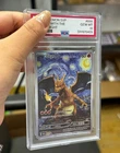 Custom Charizard with The Starry Night PSA 10 Graded Van Gogh Pokemon Card