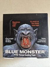 Blue Monster Tape - Blue PTFE Teflon Thread Tape 1/2" x 1429" - CASE OF 45 ROLLS