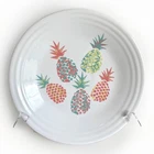 4 Fiesta Pineapple Luncheon Plates White | Fiestaware Lunch | Belk Exclusive NWT