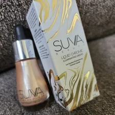 Suva Beauty Liquid Chrome Illuminating Drops 0.5 FL oz. TRUST FUND NEW In Box