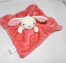 Cream Bunny Lovey Peach or Salmon Soft Fuzzy Plush DTU International Easter