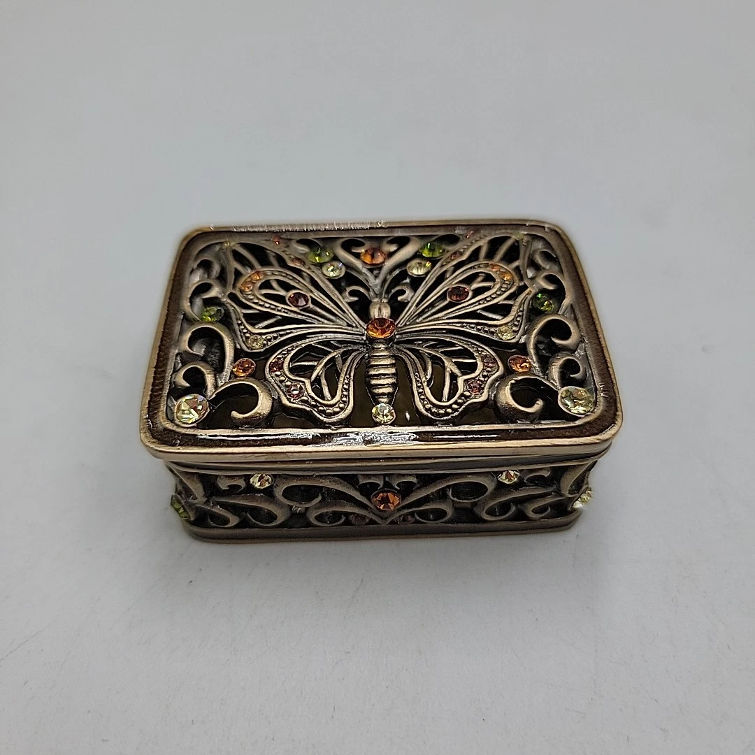 Butterfly Box In Collectible Decorative Trinket Boxes for sale | eBay