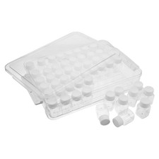 Clear Plastic Multipurpose Bead Storage Organizer Box with 54 Compartments