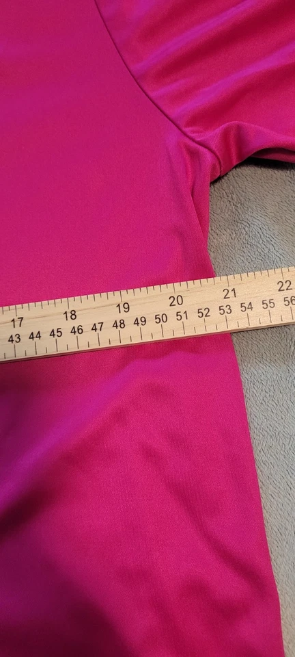 Coca Cola Spice Polo Shirt Mens Sz Medium 21 ptp Fuchsia Pink Golf USA Made Rare - Image 3 of 4