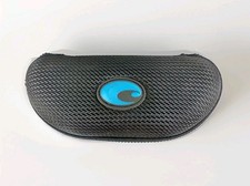 Costa Del Mar Sunglasses Zippered Black Clamshell Case Sunglass Glasses