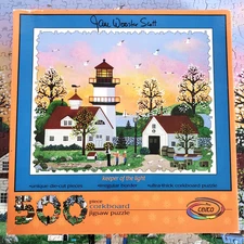 COMPLETE Ceaco Jane Wooster Scott KEEPER OF THE LIGHT 500 Ultra Thik Cork Puzzle