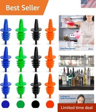 Shaved Ice Pourers 12 Pack - Ideal for Snow Cone Syrup Bottles, Shaved Ice Sy...