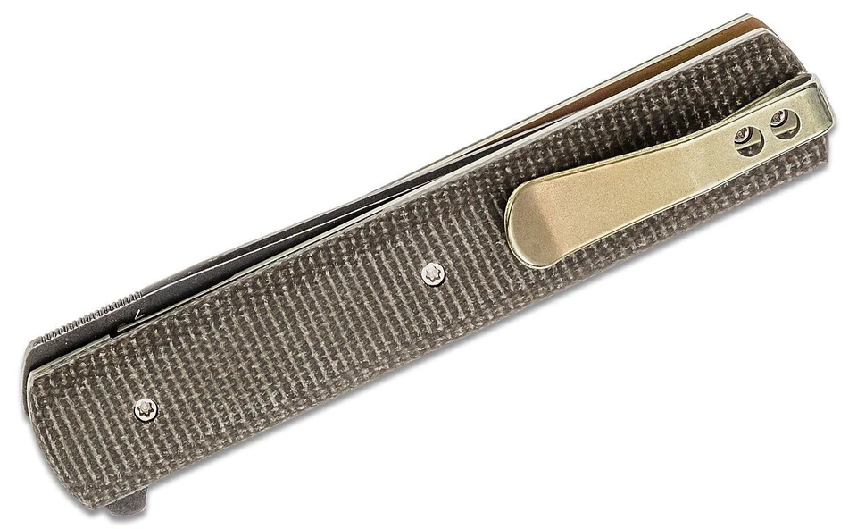 Cuchillo Plegable Boker Plus Urban Trapper, Manijas Micarta de Lona Verde 01BO705 Foto 2 de 2