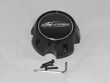 PRO COMP ALLOYS GLOSS SHINY BLACK WHEEL RIM CENTER CAP 3317 AEWC MADE IN KOREA 