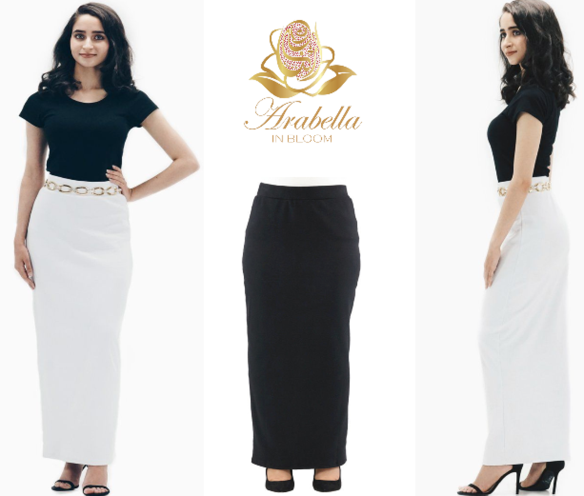 Women's Long Fitted Skirt FITTED ANKLE LENGTH PENCIL SKIRT
