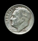 1951 P Roosevelt Dime US 10 Cent U.S America SILVER UNITED STATES 10c Coin #6982 — photo 1