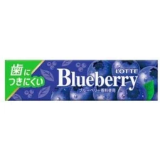 LOTTE Chewimg Gum Blueberry 9 sheets From Japan Bundle OK!