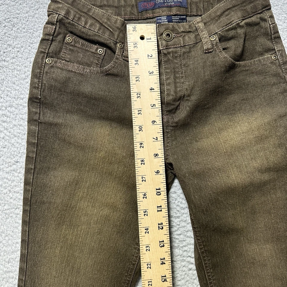 OTB ONE TUFF BABE DE COLECCIÓN AÑOS 90 ELÁSTICOS TIRO BAJO JEANS BOHO HIPPIE TALLA 5/6 26x31 Foto 3 de 4