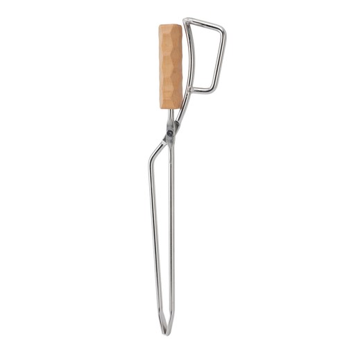 16.5in Fire Tongs Stainless Steel Fire Pit Tool Indoor Fireplace Tongs With - Picture 12 of 22