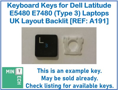 Tastatur Ersatz Tasten für Dell Latitude E5480 E7480 etc UK Hintergrundbeleuchtung (Typ 3)