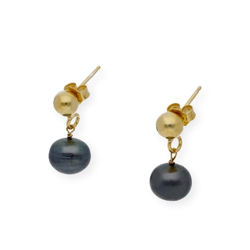 Pendientes Perla Gris Plata de Ley Complementos de Mujer Joyería de Moda - Imagen 7 de 8