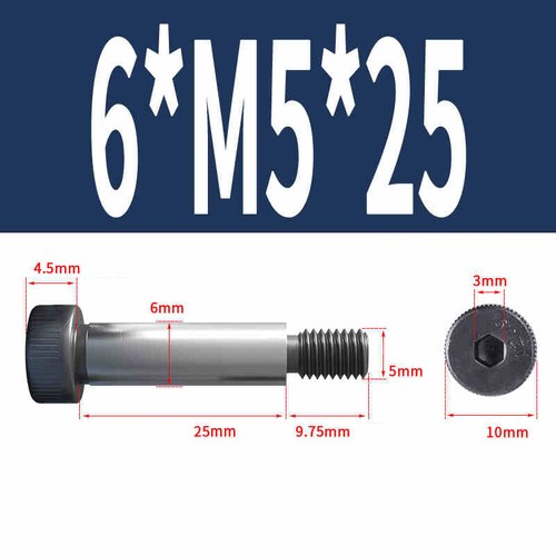 Shoulder Screws Allen Bolt Thread Socket Head High Tensile 12.9 M5 M6- M16 Steel - Picture 8 of 166