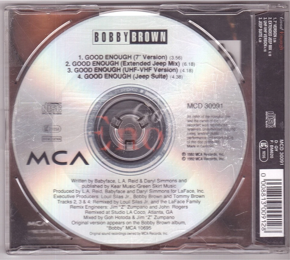 Bobby Brown - Good Enough (Maxi-CD 1992) - Bild 2 von 2