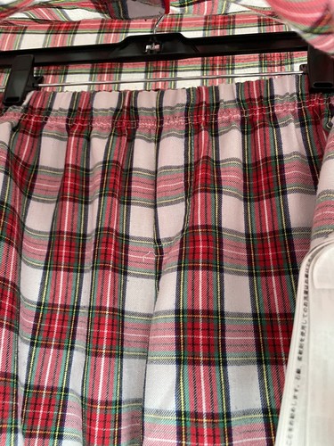 Disney Boys Size 7/8 Authentic Mickey Mouse Plaid Holiday Pajamas Set - Picture 8 of 19
