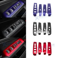 4pcs/Set Window Lift Door Lock Control Overlay Cover For Honda Civic 2022-up