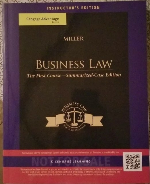 Business Law Text and Cases by Clarkson, Roger Miller and