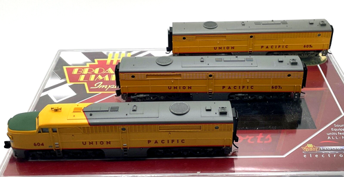 N BROADWAY LIMITED 3085 3218 ALCO PA/PB/PB UNION PACIFIC 604 607B 605B DCC SOUND