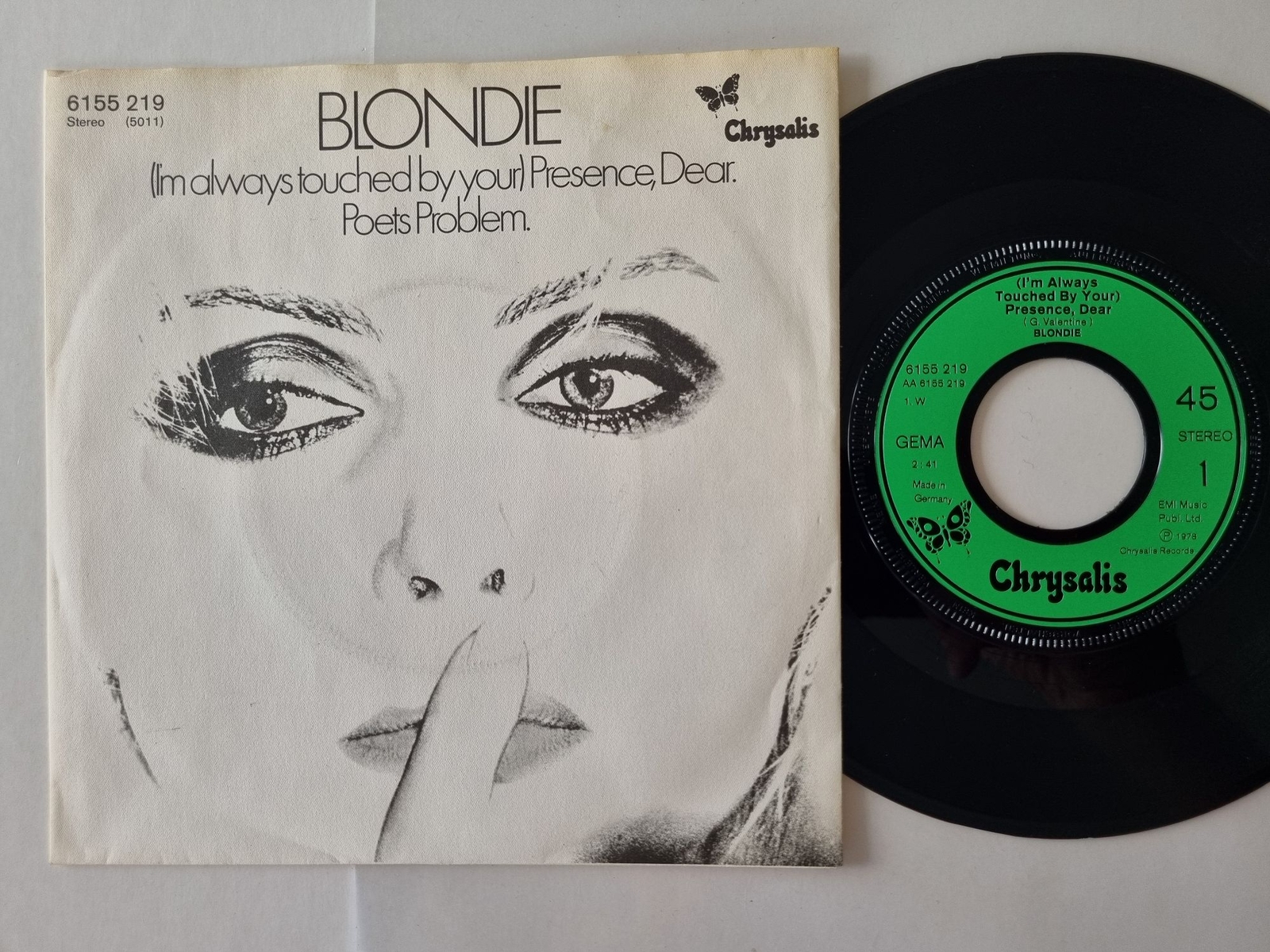 Blondie - (I'm always touched by your) Presence, dear 7'' Vinyl Germany