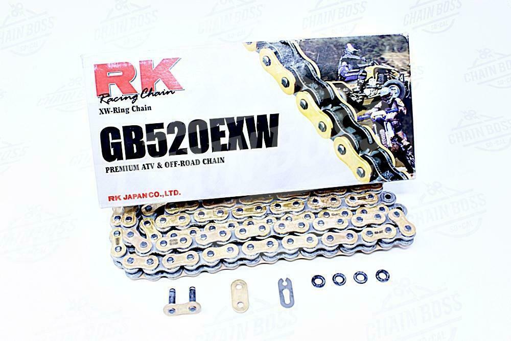 RK Chains 520 x 100 Links EXW Series Xring Sealed Gold Drive Chain