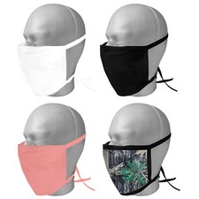 2Pcs Face Mask Mouth Cover Reusable Washable Breathable Face Shield Kids Adult