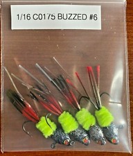 Hand Tied Hackle Tail Crappie Jigs Made in The USA 1/16th Ounce #4 or 6 Hook New
